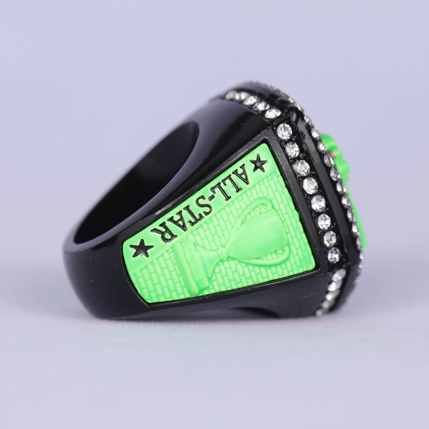 2025 ALL STAR black and green rings size 9 and 11 - Topsportsjewelry & awards