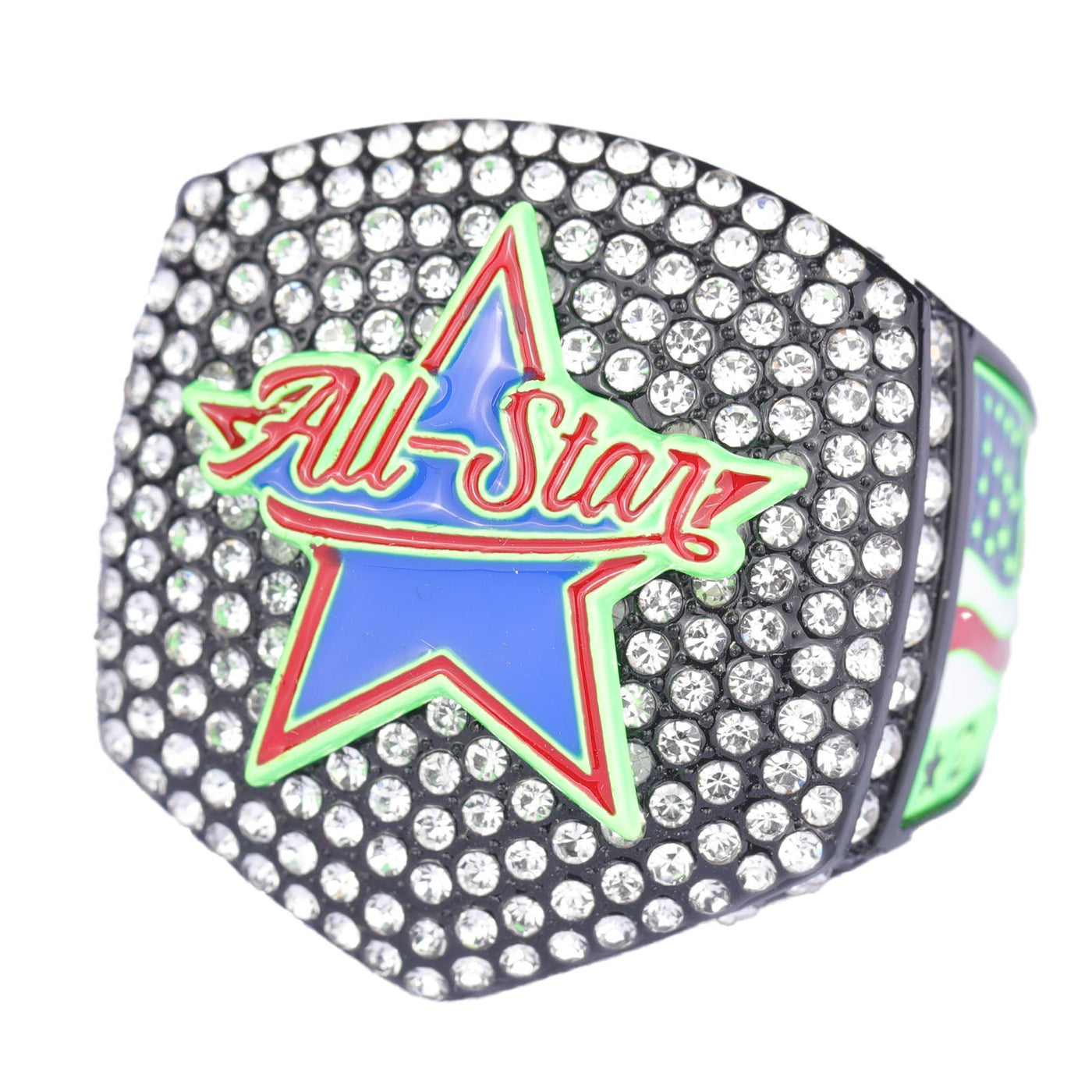 2025 ALL STAR black and green rings size 9 and 11 - Topsportsjewelry & awards