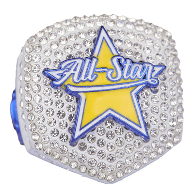 2025 ALL STAR white and blue championship ring size 9 and size 11 - Topsportsjewelry & awards