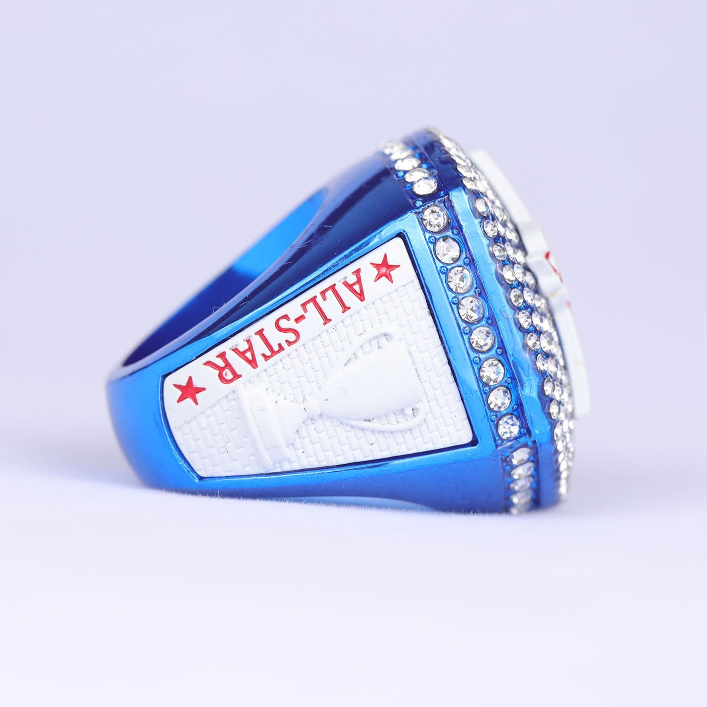 2025 light blue and white ALL - STAR sports champion ring size 9 and size 11 - Topsportsjewelry & awards