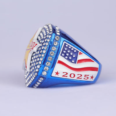 2025 light blue and white ALL - STAR sports champion ring size 9 and size 11 - Topsportsjewelry & awards