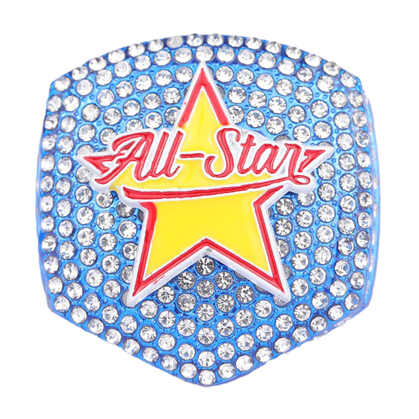2025 light blue and white ALL - STAR sports champion ring size 9 and size 11 - Topsportsjewelry & awards