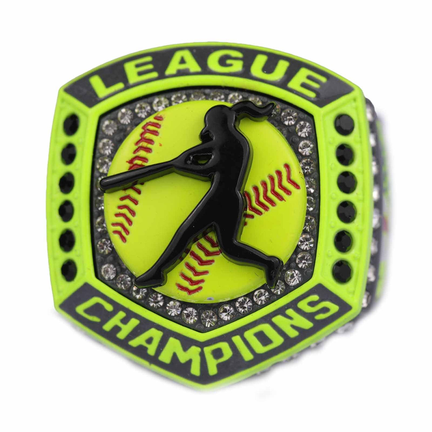 2025 softabll grey yellow LEAGUE ring size 9 and 11 - Topsportsjewelry & awards