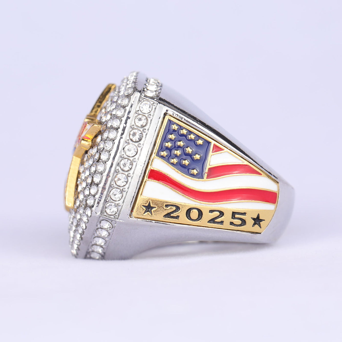 2025 two - tones gold and silver ALL - STAR championship ring for youth and adult - Topsportsjewelry & awards