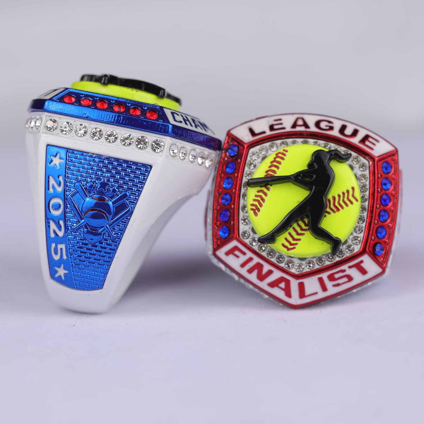 2025 youth & adult sizes softball LEAGUE championship ring - Topsportsjewelry & awards
