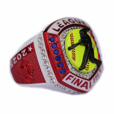 2025 youth & adult sizes softball LEAGUE championship ring - Topsportsjewelry & awards