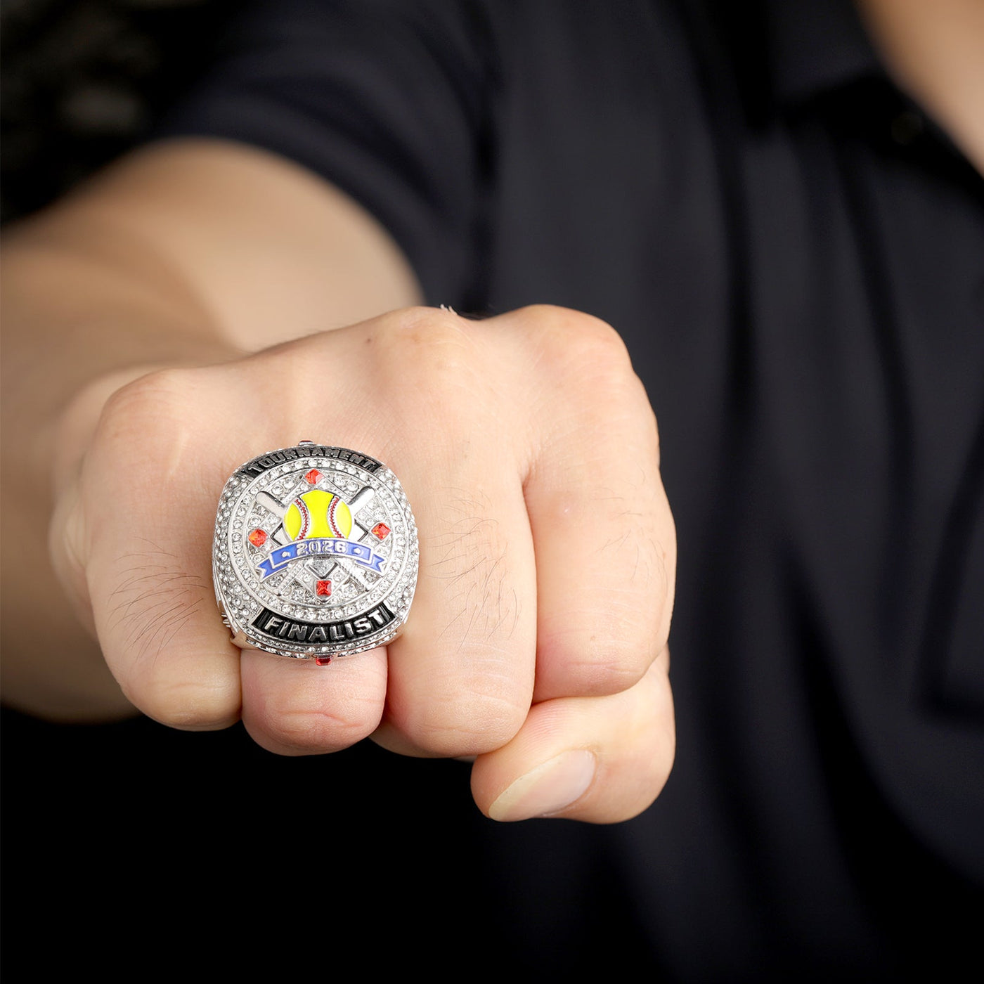 2026 softball team awards two - tones gold champions silver bronze finalist rings size 9.5 - Topsportsjewelry & awards