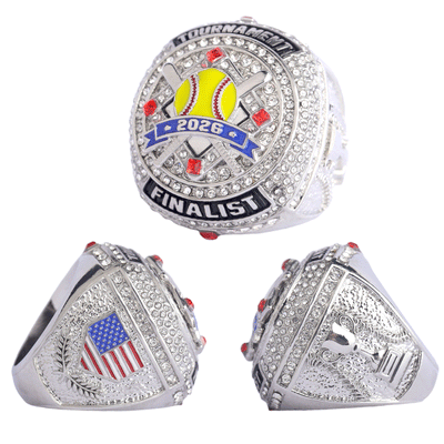 2026 softball team awards two-tones gold champions silver bronze finalist rings size 9.5
