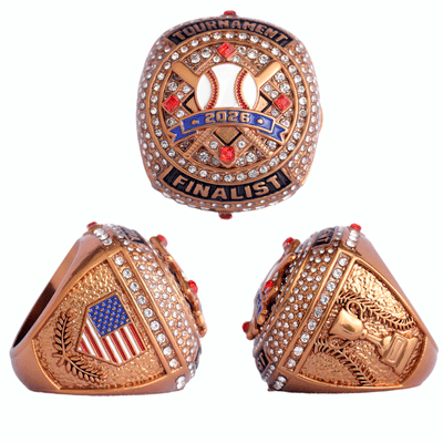 2026 bronze youth tournament baseball finalist ring size 9.5