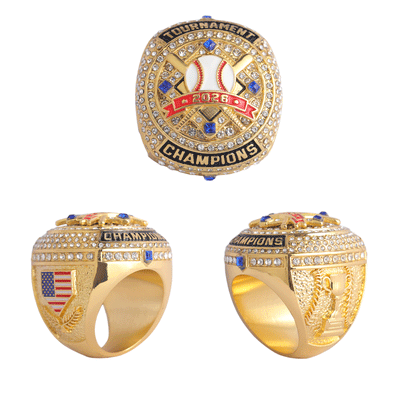 2026 gold youth tournament baseball champions ring size 9.5