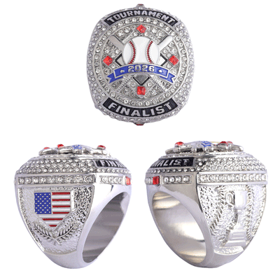 2026 silver youth tournament baseball finalist ring size 9.5