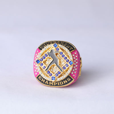 #SFT-04 girl youth softball tournament championship ring pink size 9.5