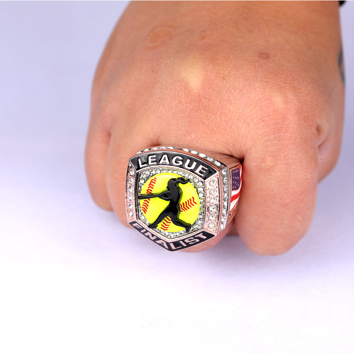 Big heavy 2025 LEAGUE two-tones softball champions & finalist ring size 9.5 and size 11.5
