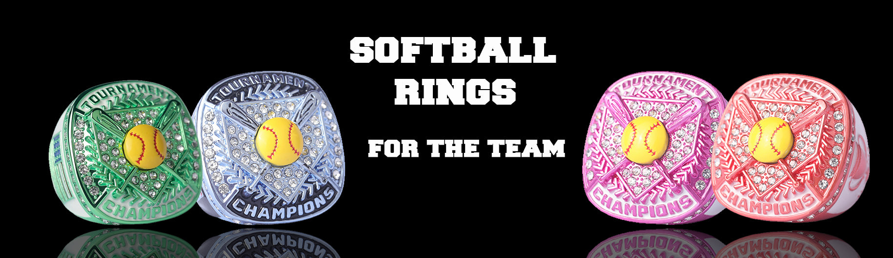 GIRLS SOFTBALL CHAMPIONSHIP RINGSTEAMS AWARDS 