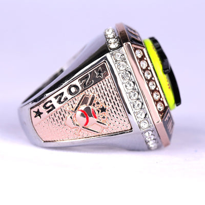 Big heavy 2025 LEAGUE two - tones softball champions & finalist ring size 9.5 and size 11.5 - Topsportsjewelry & awards