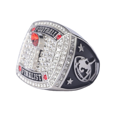 football team awards gold & silver youth football championship trophy rings size 9 - Topsportsjewelry & awards