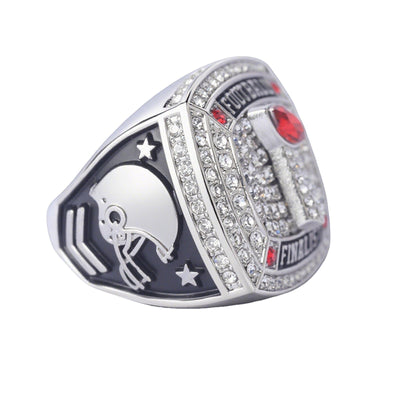 football team awards gold & silver youth football championship trophy rings size 9 - Topsportsjewelry & awards