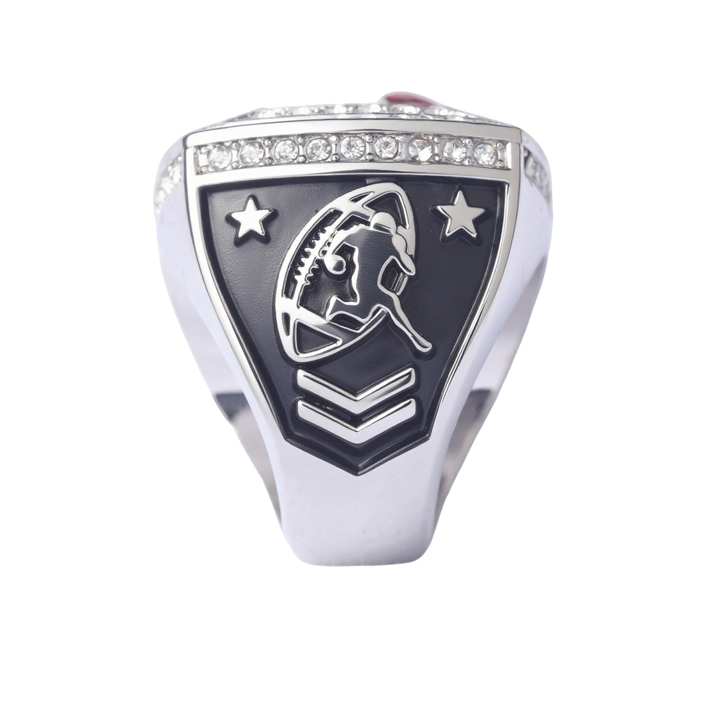 football team awards gold & silver youth football championship trophy rings size 9 - Topsportsjewelry & awards