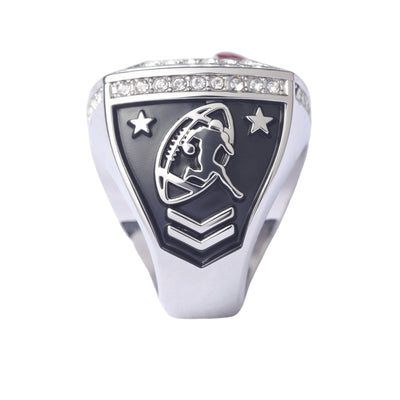 football team awards gold & silver youth football championship trophy rings size 9 - Topsportsjewelry & awards