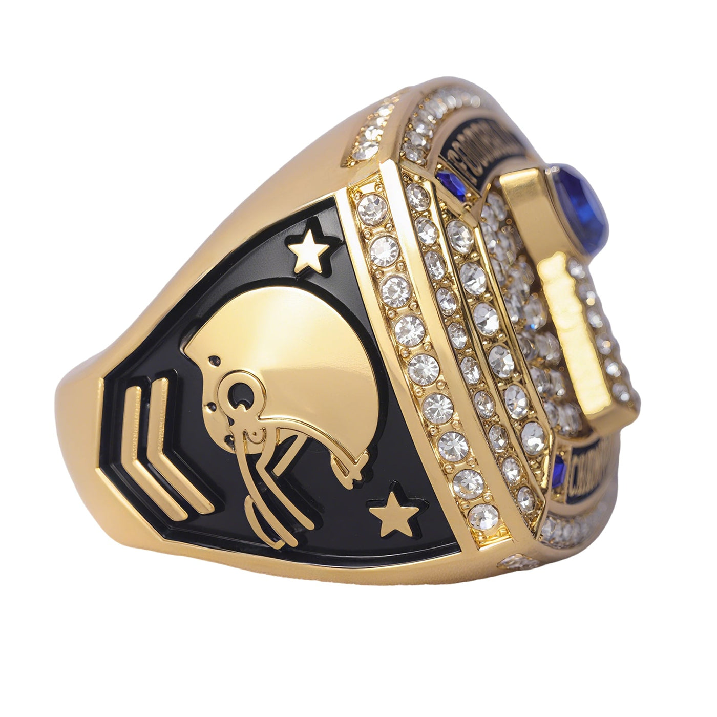 football team awards gold & silver youth football championship trophy rings size 9 - Topsportsjewelry & awards