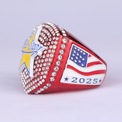 generic 2025 ALL STAR red and white championship ring size 9 and 11 - Topsportsjewelry & awards