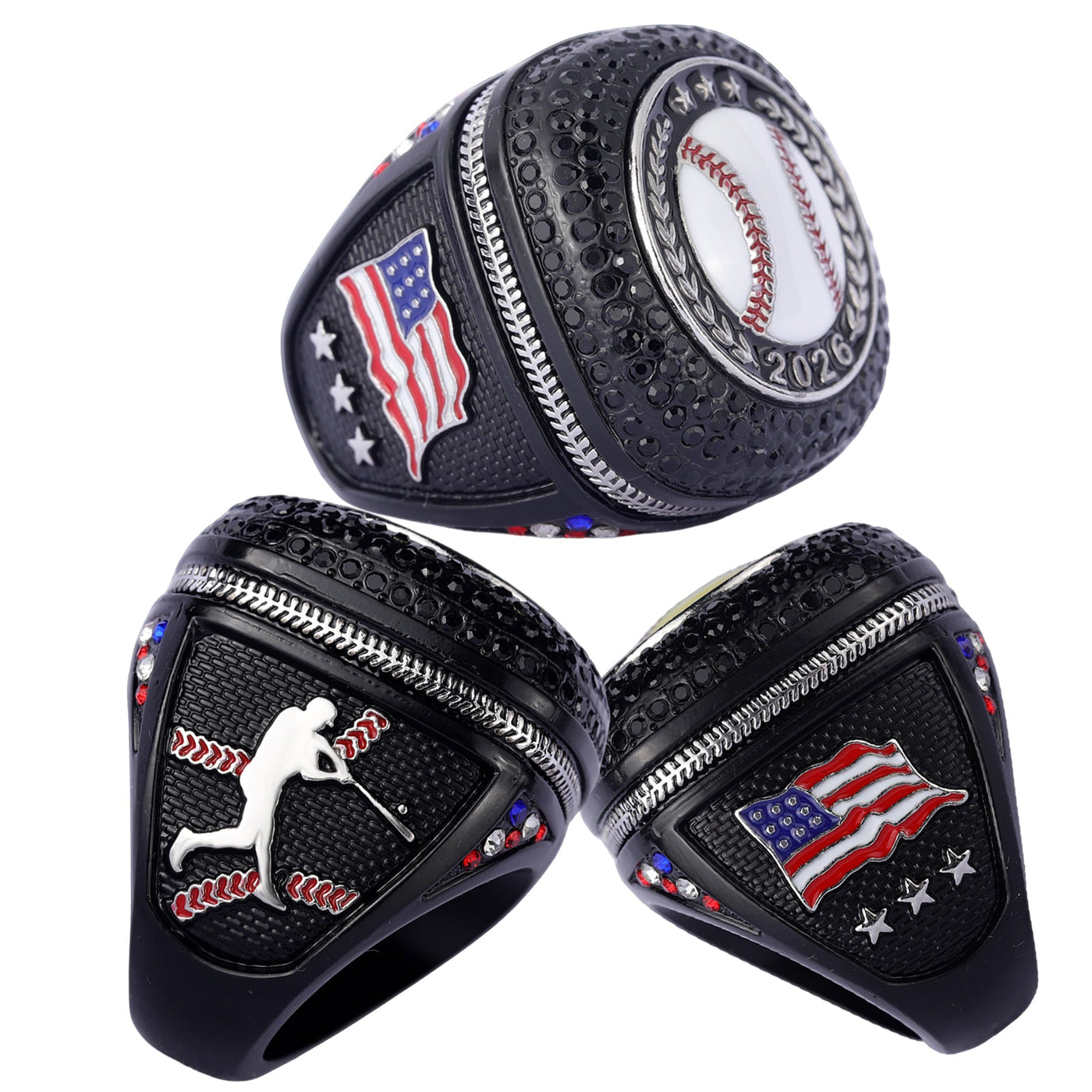 date 2026 youth baseball two-tones tourney championship rings size 9.5 ...