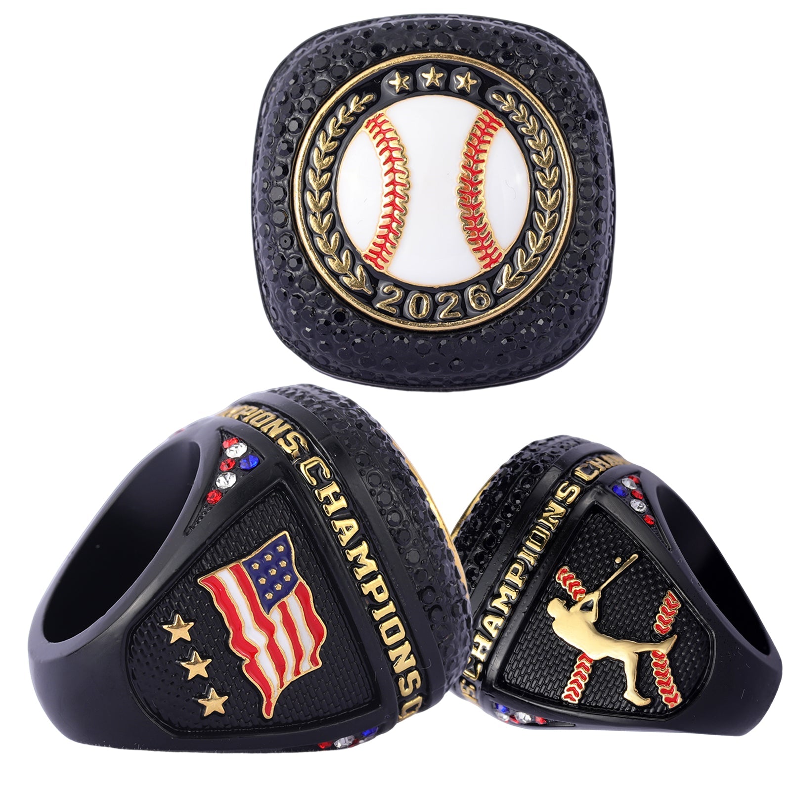 Five Rings Merch date 2026 youth baseball two-tones tourney championship rings size 9.5 ...