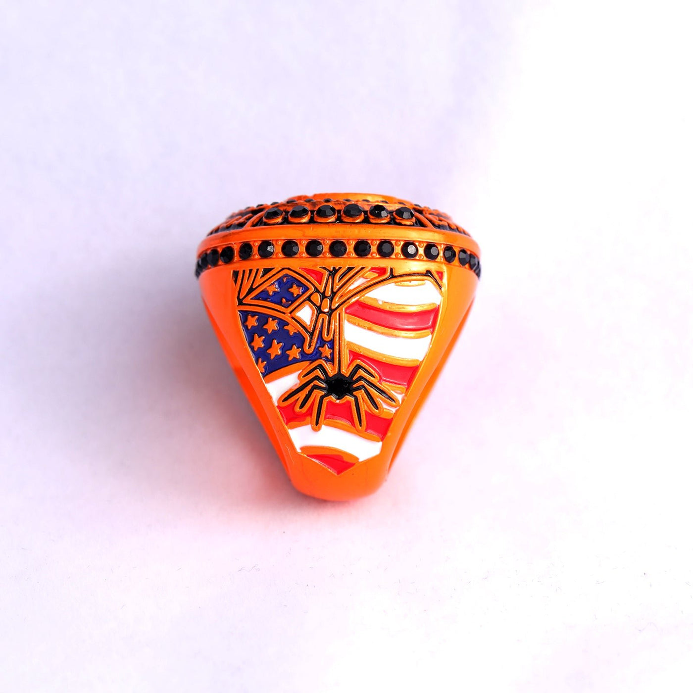 NEW ARRIVAL HALLOWEEN PUMPKIN BASEBALL TOURNAMENT CHAMPIONS AND FINALIST RING SIZE 9.5 - Topsportsjewelry & awards