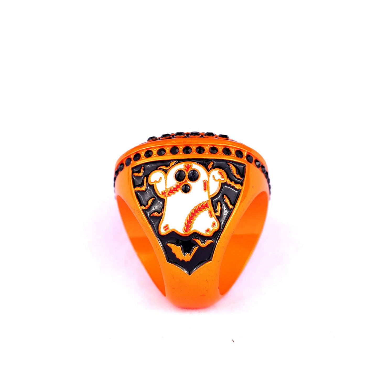 NEW ARRIVAL HALLOWEEN PUMPKIN BASEBALL TOURNAMENT CHAMPIONS AND FINALIST RING SIZE 9.5 - Topsportsjewelry & awards