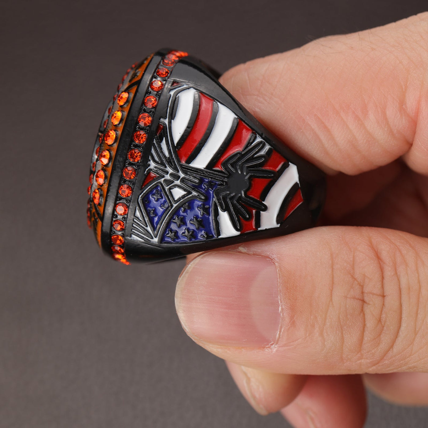 NEW ARRIVAL HALLOWEEN PUMPKIN BASEBALL TOURNAMENT CHAMPIONS AND FINALIST RING SIZE 9.5 - Topsportsjewelry & awards