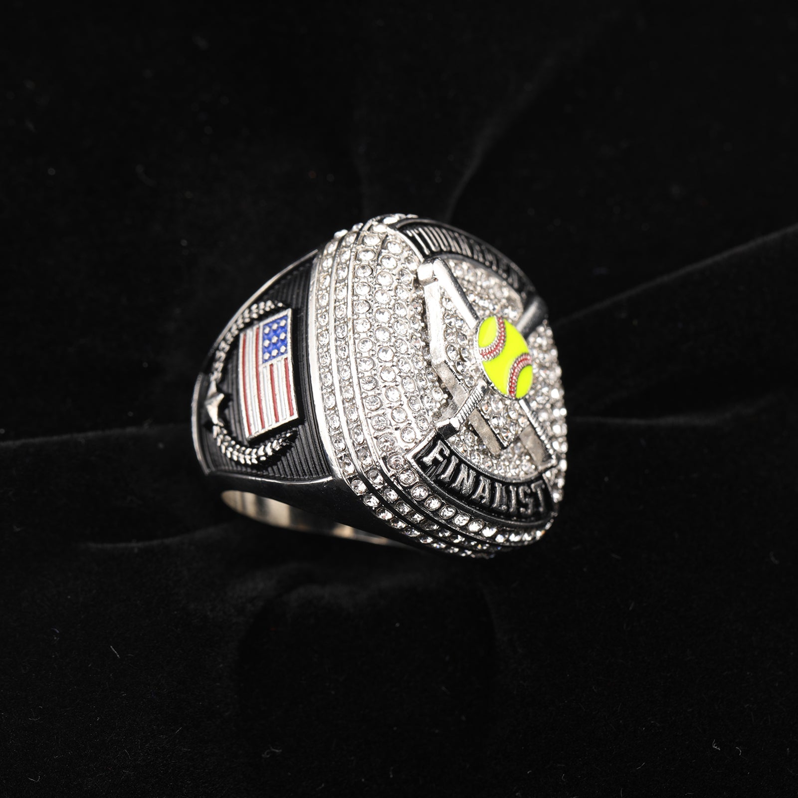 Gsl Softball Rings homeplate softball youth tournament championship ring size 9 for girls ...