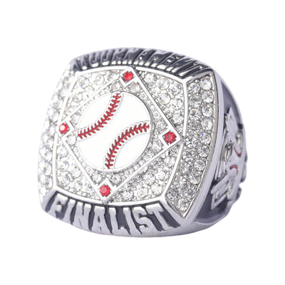 New quare big baseball teams gold champions / silver finalist tournament players championship rings size 9.5 - Topsportsjewelry & awards
