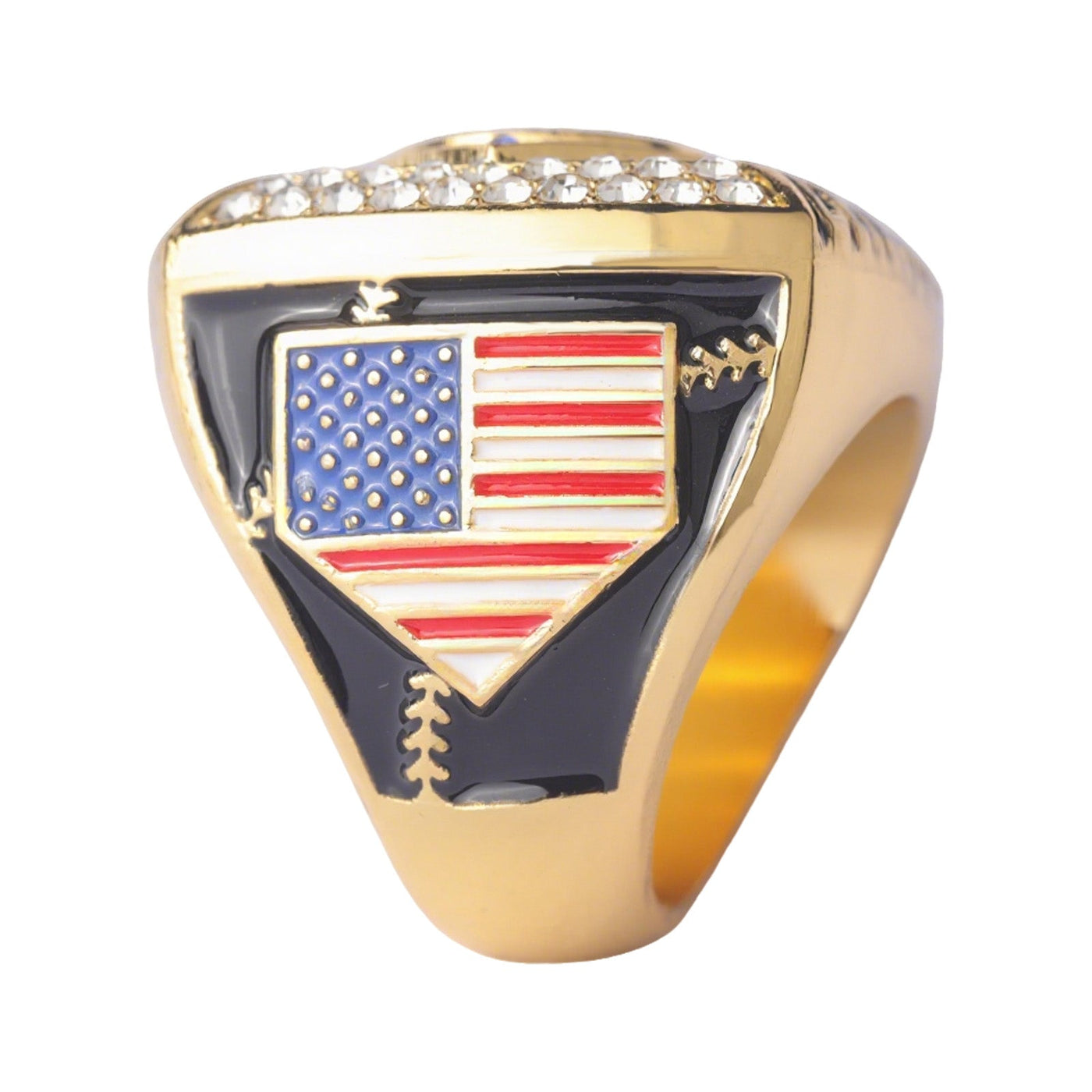 New quare big baseball teams gold champions / silver finalist tournament players championship rings size 9.5 - Topsportsjewelry & awards