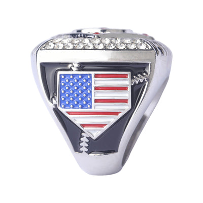 New quare big baseball teams gold champions / silver finalist tournament players championship rings size 9.5 - Topsportsjewelry & awards
