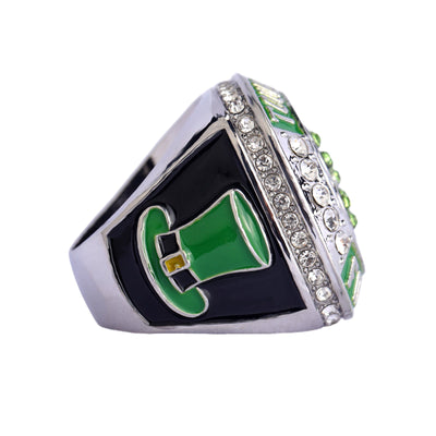 Seasonal Spring sports teams awards St. Patrick's day clover tournament championship rings size 9 - Topsportsjewelry & awards