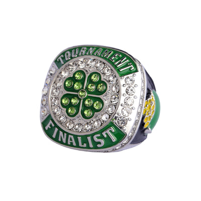 Seasonal Spring sports teams awards St. Patrick's day clover tournament championship rings size 9 - Topsportsjewelry & awards