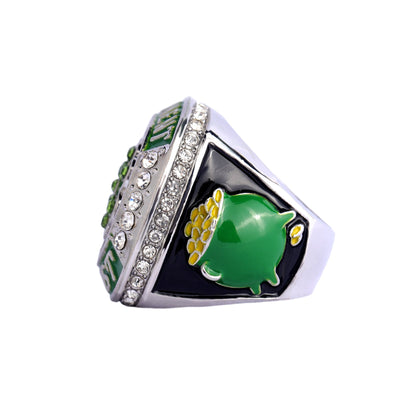 Seasonal Spring sports teams awards St. Patrick's day clover tournament championship rings size 9 - Topsportsjewelry & awards