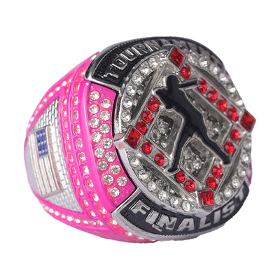 SFT - 04 girl youth softball tournament championship ring pink size 9.5 - Topsportsjewelry & awards